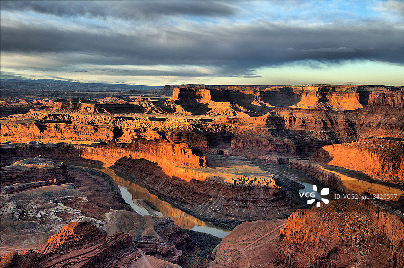 死马点日出景象图片素材