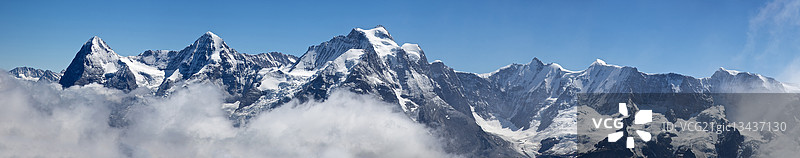 雪朗峰全景图图片素材