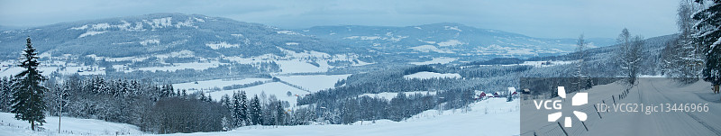 挪威利勒哈默尔雪景图片素材