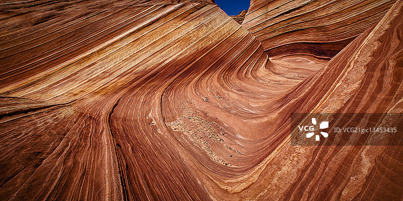 美国亚利桑那州羚羊丘的波浪岩图片素材