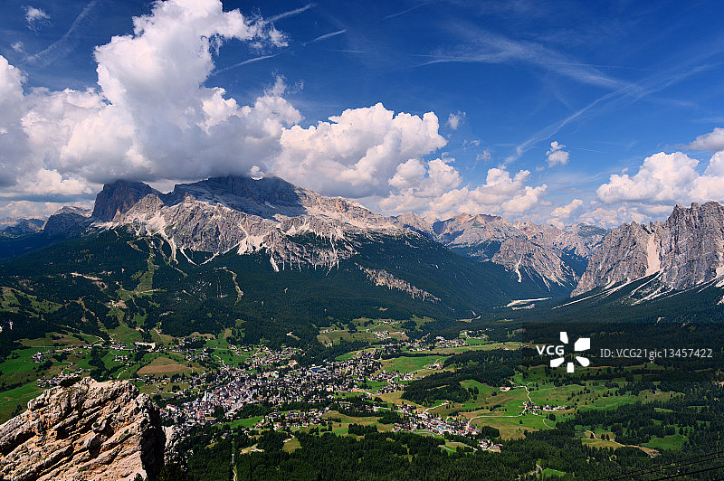 科尔蒂纳丹佩佐，意大利图片素材