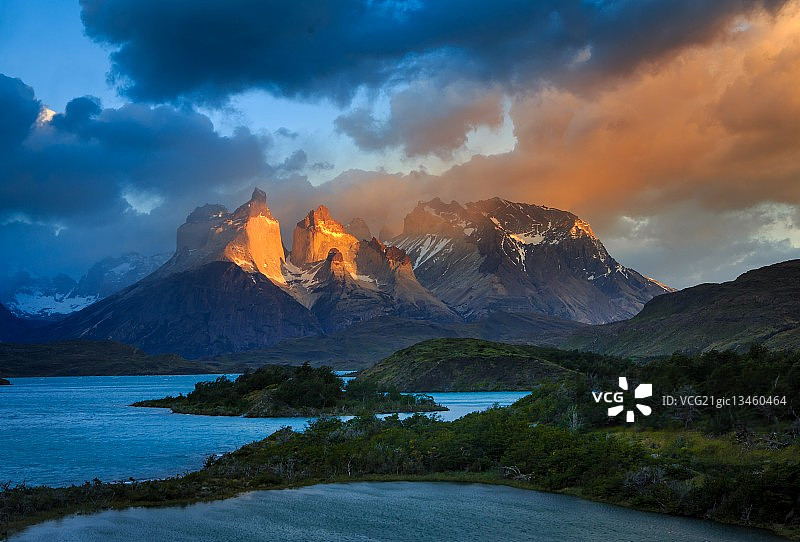 佩霍湖日出图片素材