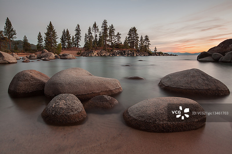 太浩湖沙港图片素材