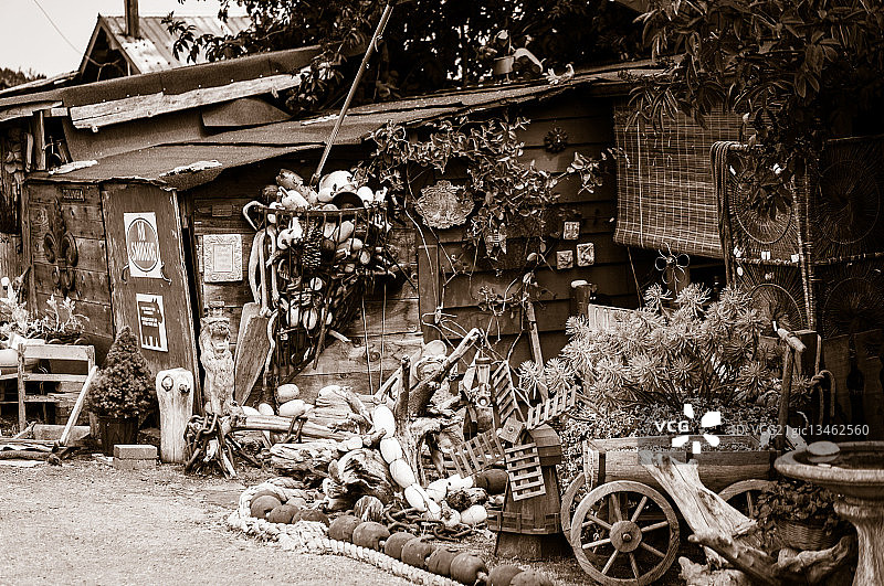 美国弗吉尼亚州里士满的旧木屋图片素材