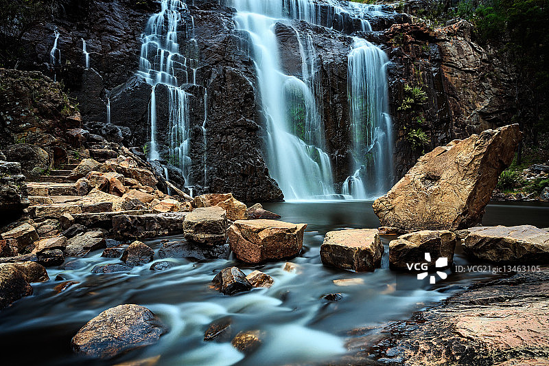 麦肯齐瀑布图片素材