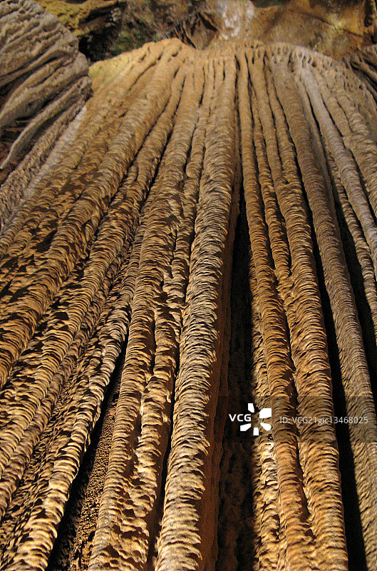 卢雷洞穴的钟乳石，美国弗吉尼亚州卢雷图片素材
