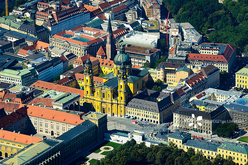 德国慕尼黑城市建筑鸟瞰图图片素材