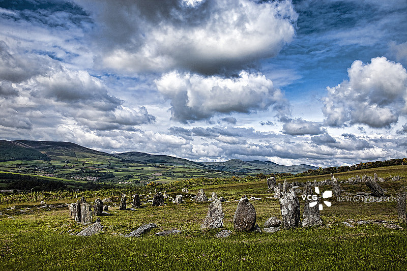 维京圆形房屋图片素材