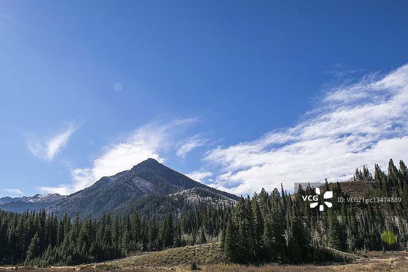 大科顿伍德峡谷的群山，犹他州图片素材