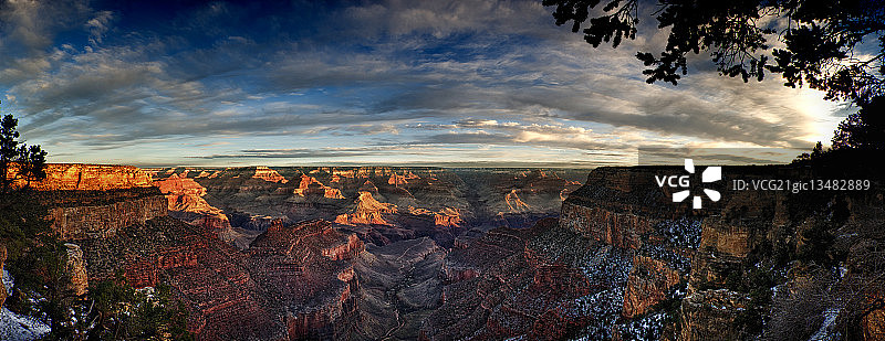 大峡谷南缘全景图片素材