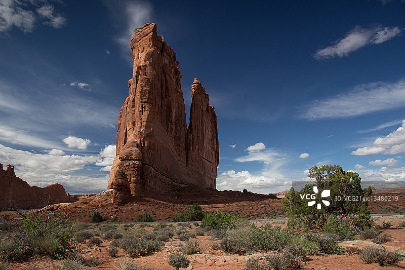 美国犹他州拱门国家公园的管风琴岩图片素材