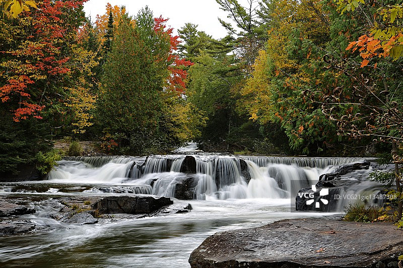 邦德瀑布的色彩图片素材