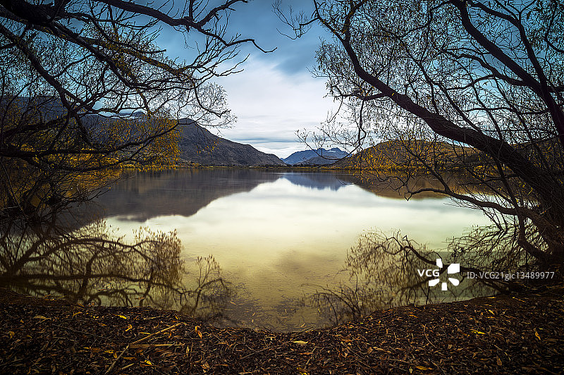 新西兰海斯湖图片素材