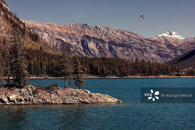 明尼万卡湖的宁静一日图片素材
