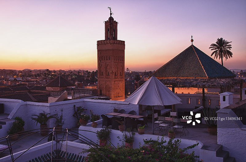 马拉喀什日落图片素材