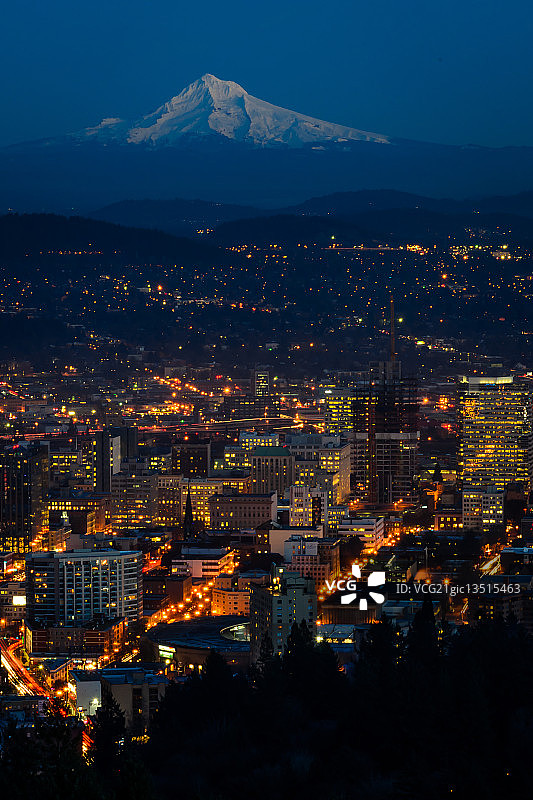 波特兰和胡德山图片素材