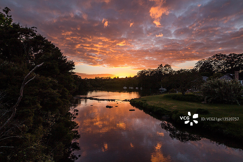 凯里凯里河口日出图片素材