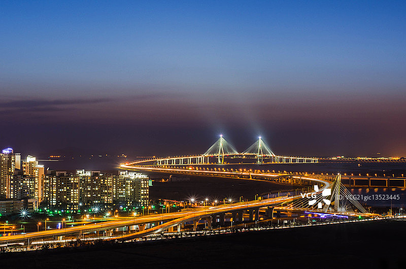 仁川大桥#3夜景图片素材