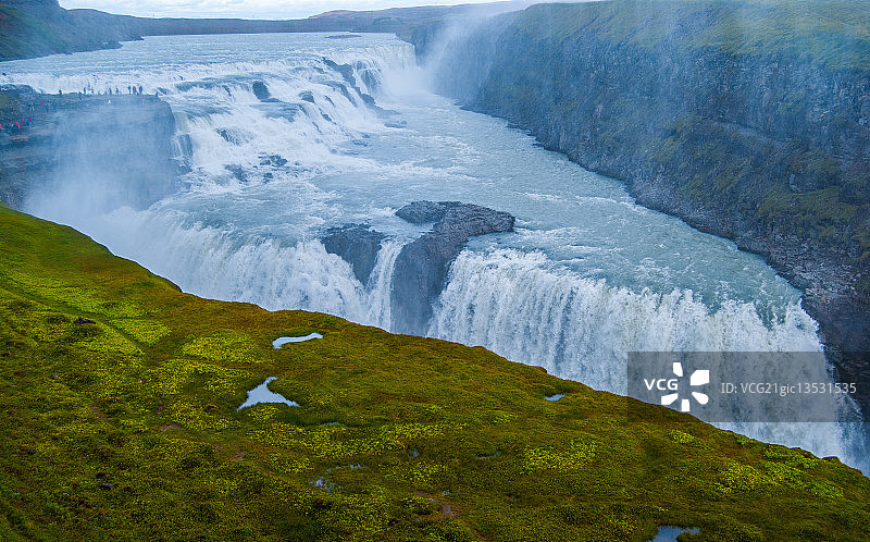黄金瀑布图片素材