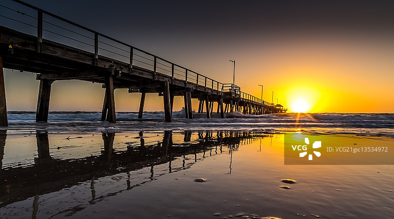 南澳大利亚的亨利海滩图片素材