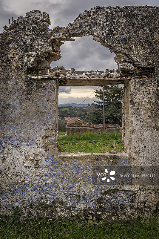 带风景的房间图片素材