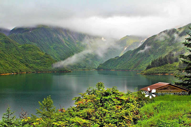 鲑鱼溪水库图片素材