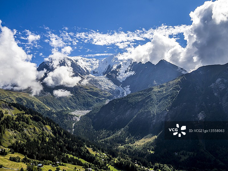 来自勃朗峰缆车图片素材