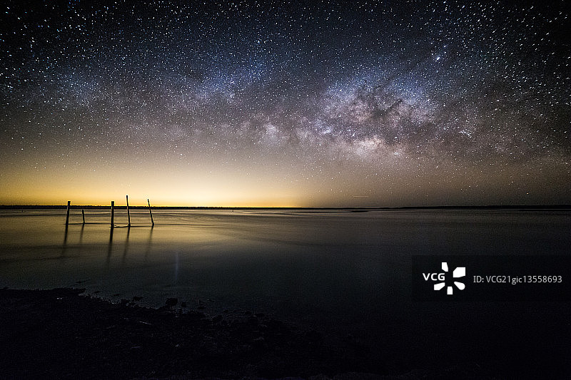 佛罗里达湾的银河图片素材