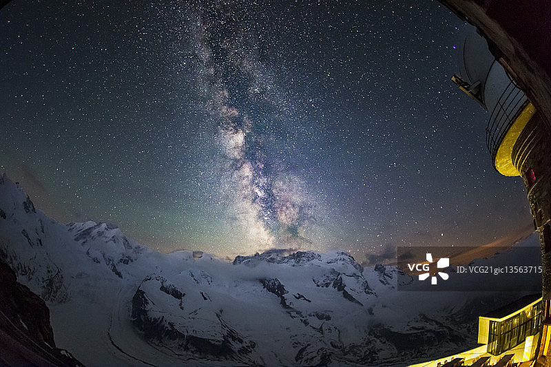 戈尔内格拉特的星空图片素材