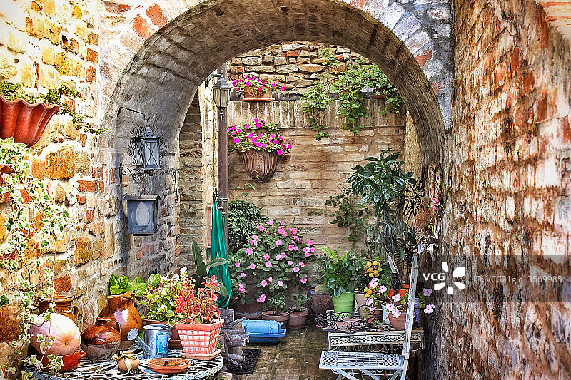 马尔凯幽静的花园图片素材