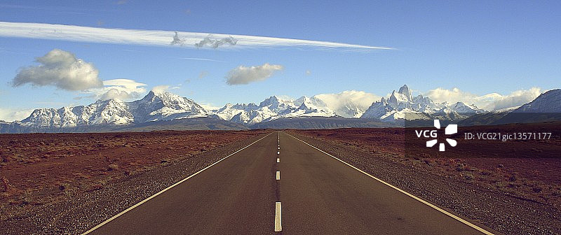 前往费兹罗伊的路上图片素材