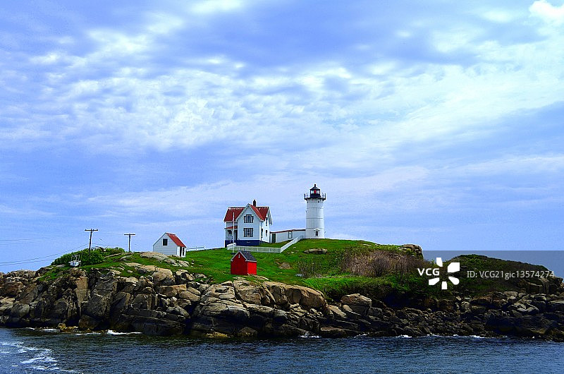 纳布尔灯塔-约克海滩图片素材