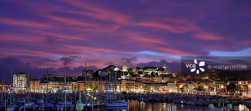 戛纳老城区图片素材