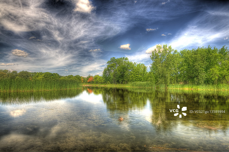魁北克奥福德山河图片素材