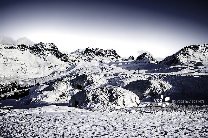 阿尔卑斯冰屋图片素材