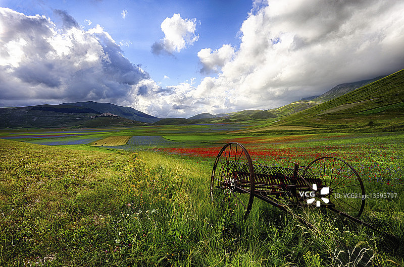 诺尔恰的卡斯特卢乔 - 意大利图片素材