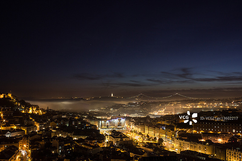 里斯本雾景图片素材