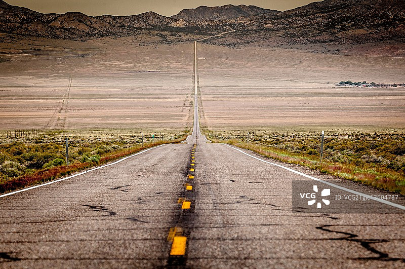 世界上的孤独公路：50号公路图片素材