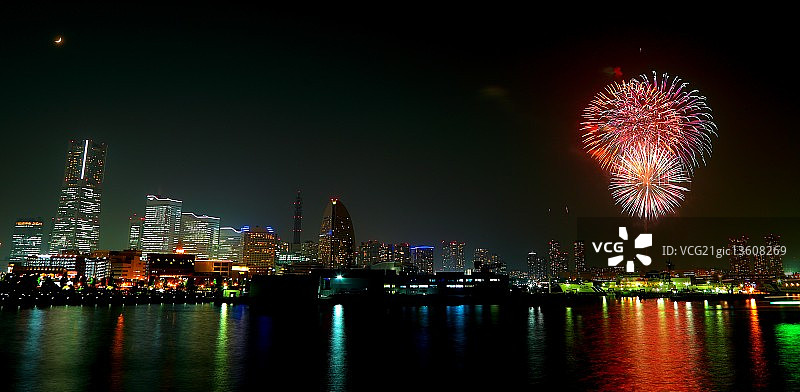 横滨的烟花图片素材