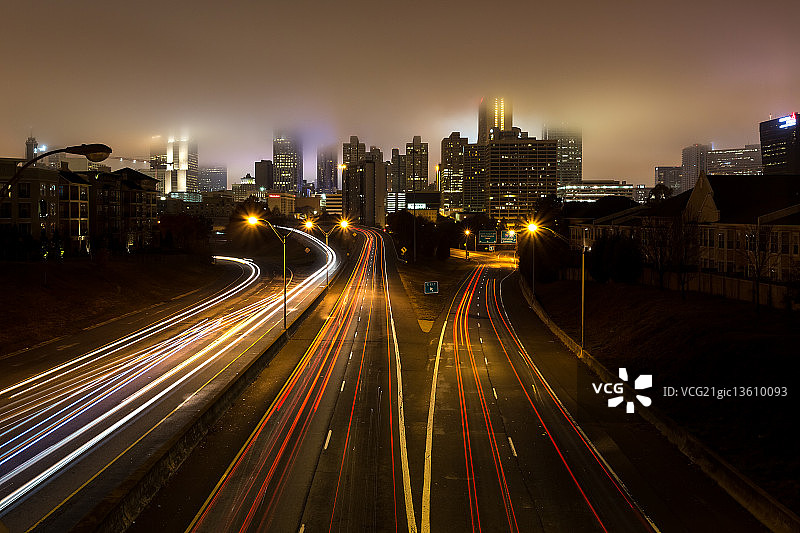 亚特兰大雾景图片素材