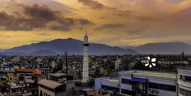 加德满都的傍晚图片素材