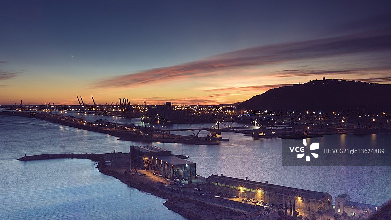 巴塞罗那港口图片素材