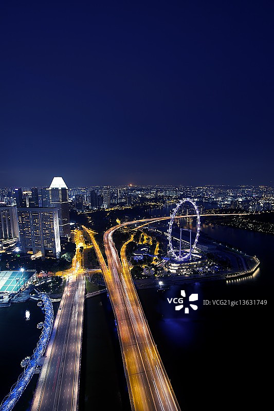 新加坡的天际线图片素材