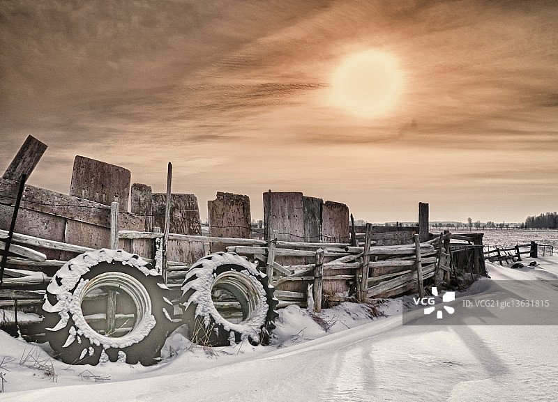 冬季牵引力图片素材