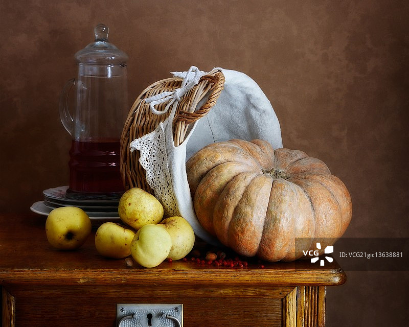 南瓜和苹果图片素材