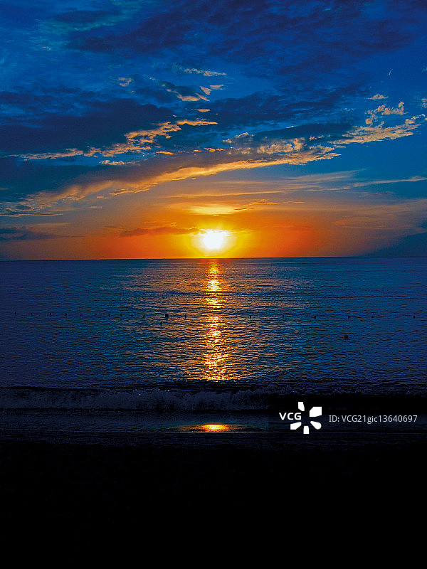 冬至日落图片素材