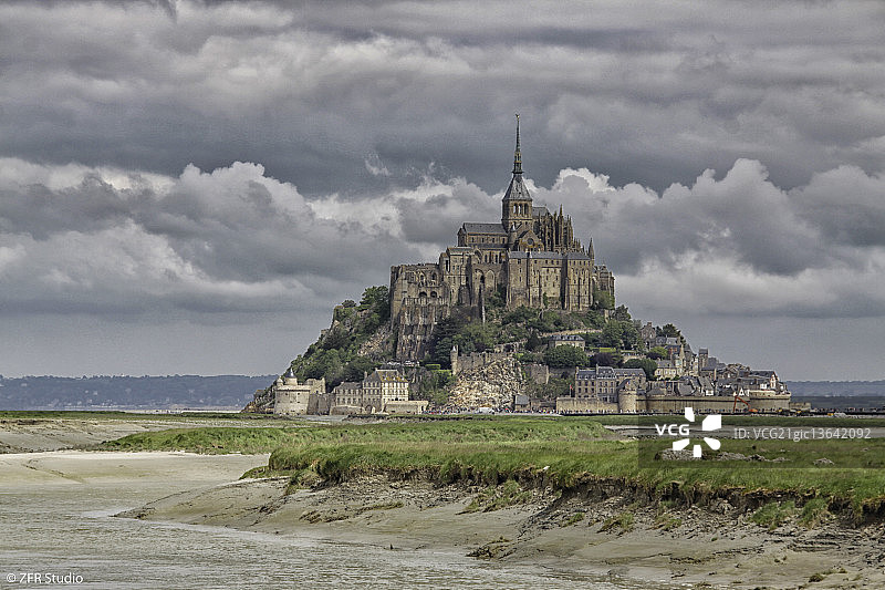 法国圣米歇尔山图片素材