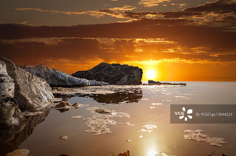 伊利湖：最后的冰图片素材