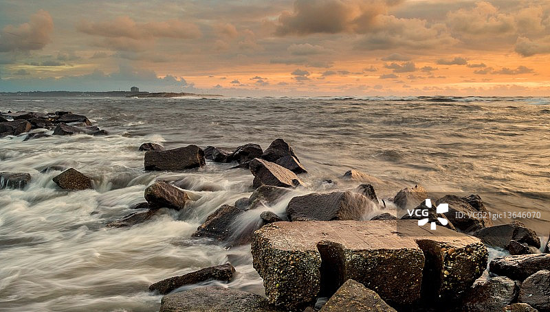 日落时分的高潮图片素材