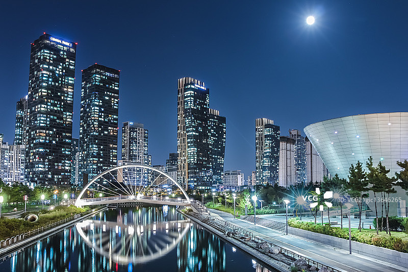 未来城市（韩国松岛）图片素材